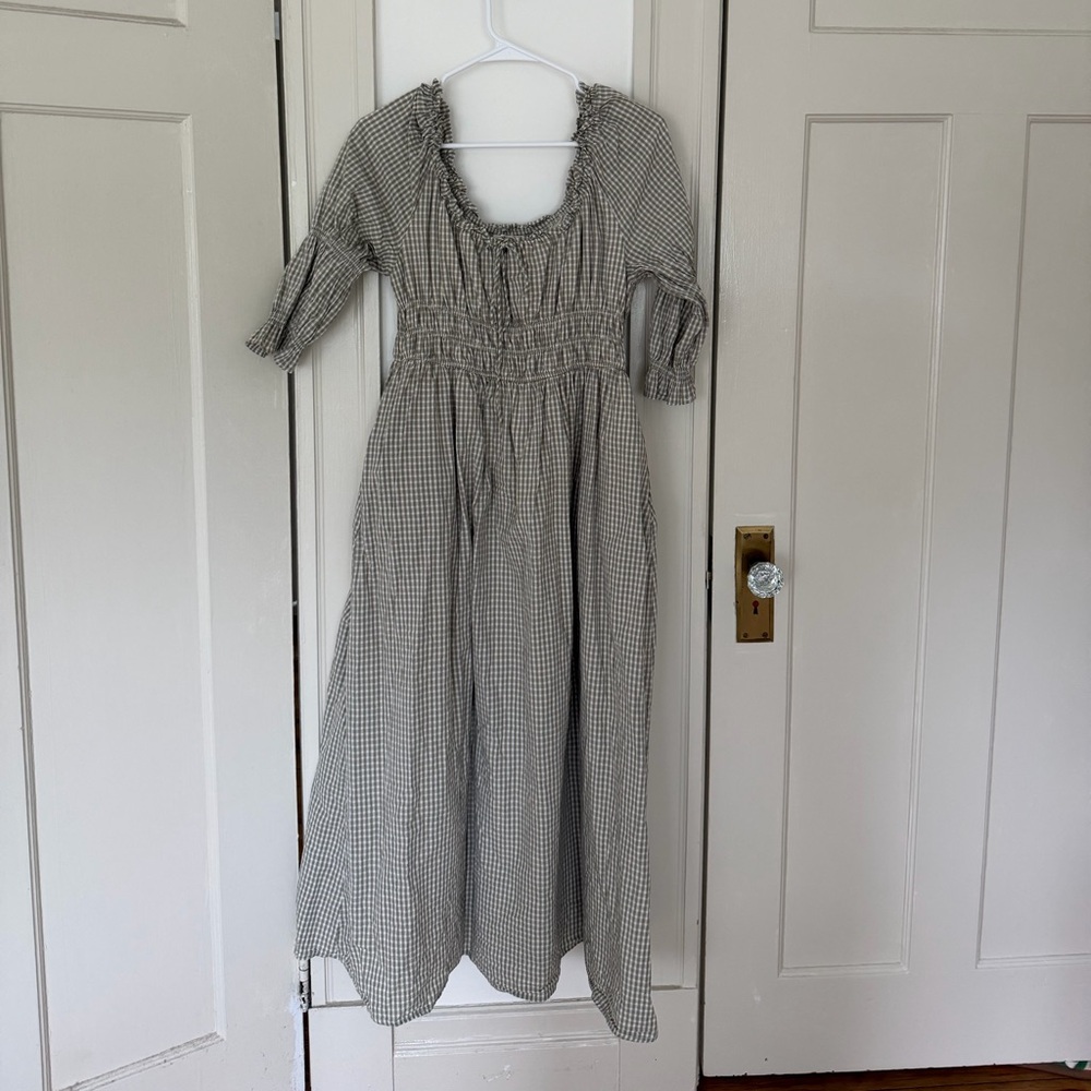 Neuflora Smocked Waist Check Dress